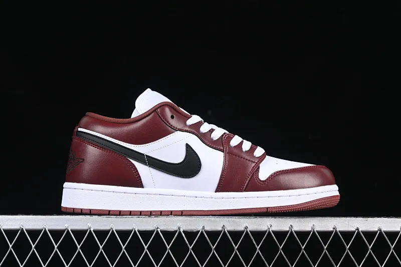 All categories Air Jordan Jordan series basketball shoes Air Jordan 1 Low Air Jordan 1 Low AJ1 Joe 1 white wine red low-top cultural casual sneakers HF3148-102